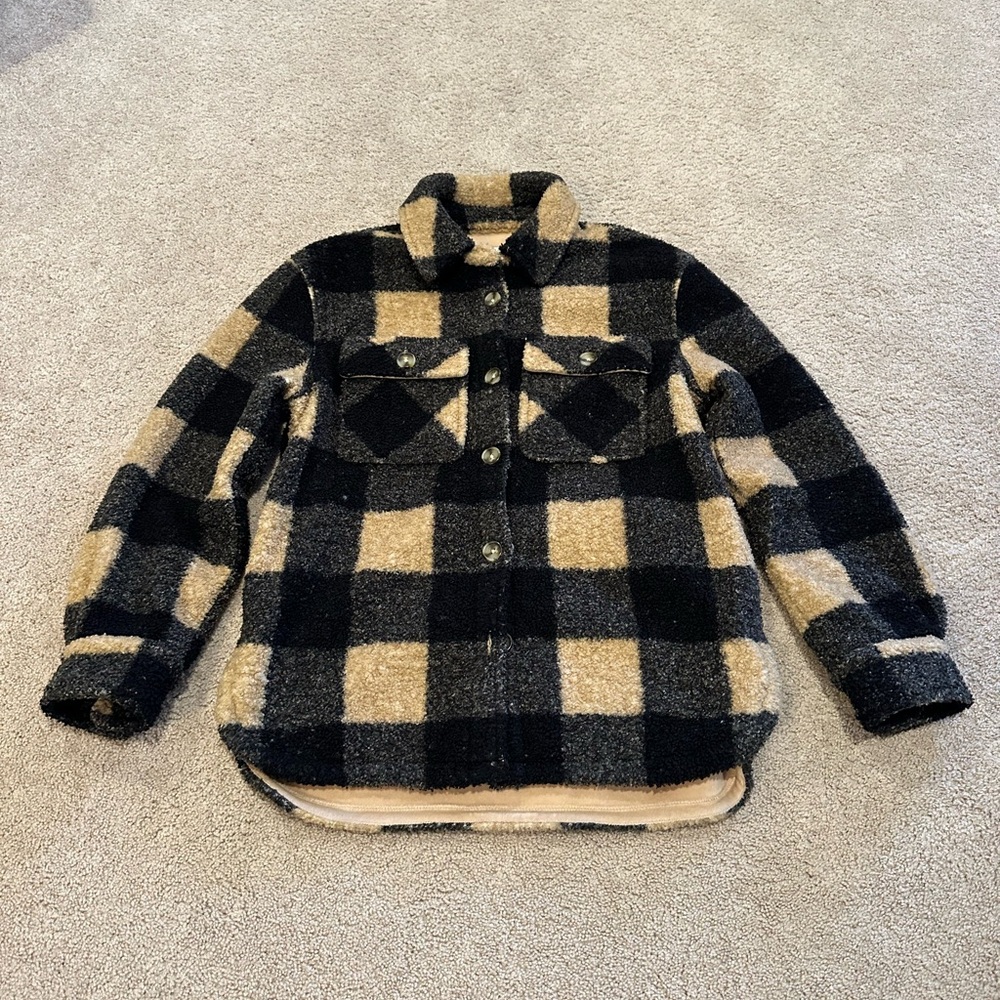 Abercrombie & Fitch Sherpa Shirt Jacket